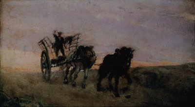 Horse Carriage by Felix Resurreccion Hidalgo